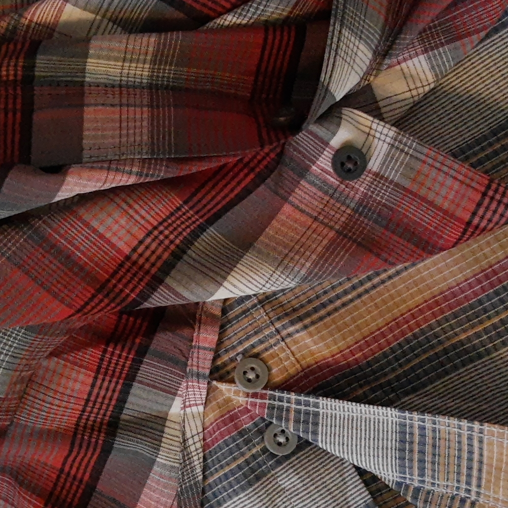 Men's Swiss Tech Button Down Shirts Bundle Plaid Stripes S 34-36 - Picture 9 of 16